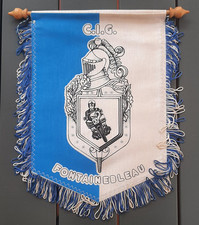 Fanion 25x18 cm CIG Fontainebleau Motocycliste Moto Gendarmerie Vintage ORIGINAL