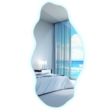 Miroir Mural LED Style Loft Moderne pour Salle de Bain et Chambre Chic 40x80 cm