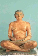 Art - Antiquité - Egypte - Scribe accroupi - Musée du Louvre - Département des A