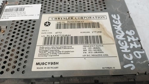 P05064385af autoradio jeep - p05064385af,