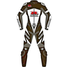 Combinaison en cuir de moto personnalisée Suzuki pour femmes/femmes