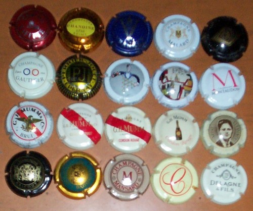 Lot capsules champagne - 20, de