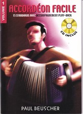 Ouvrage Partitions ACCORDEON FACILE Edit. Paul Beuscher + CD Volume 1 ©TBC