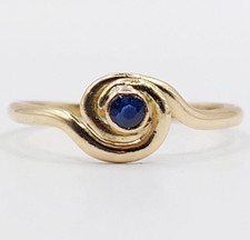 Bague art nouveau or 18k