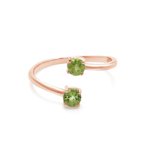 Bague péridot pierres