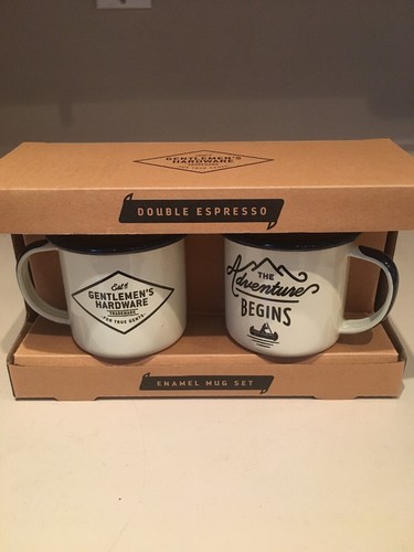 Double exspreeso enamel mugs - enamel,