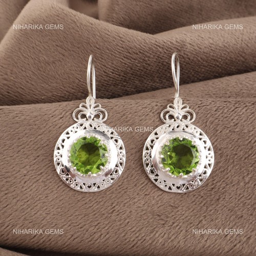 Rond gemme péridot crochet - gemme,