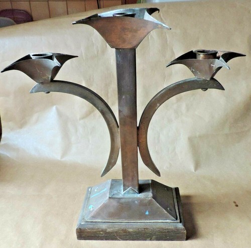 Ancien chandelier bougeoir - ancien,
