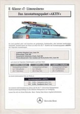 Catalogue Brochure Mercedes E