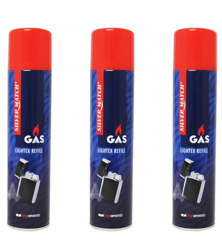Silver match gas lighter - silver,