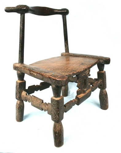 Art africain ancienne chaise - africain,