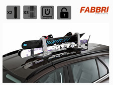 Porte-Ski Et Snowboard Universel Magnétique De Toit Avec Double Antivol Kolumbus