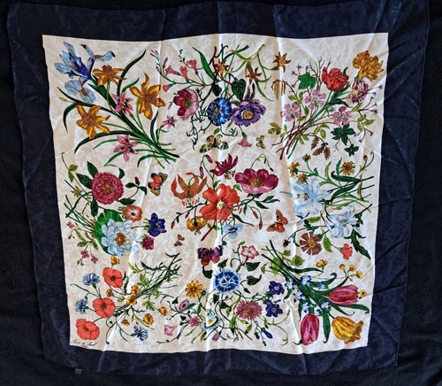 Foulard soie vintage - vintage, de