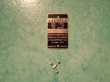 Plaque mines peugeot 103v - plaque,