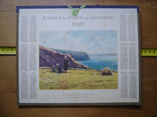 Calendrier almanach postes - calendrier,