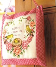 Grille Point de Croix DATE NAISSANCE OISEAUX - Cross stitch chart BIRD BIRTH