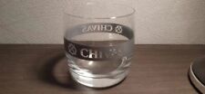 6 verres chivas ligne argenté