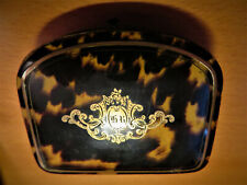 BOURSE XIXème ECAILLE TORTUE BLASON gravé HR INCRUSTATIONS Pl.OR PORTE-MONNAIE