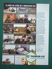 6/1985 PUB THOMSON CSF ELECTRONIQUE MILITAIRE TRC RADIO MISSILE FRENCH AD