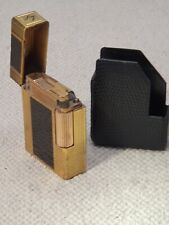 ST DUPONT FRANCE BRIQUET  LAQUE DE CHINE PLAQUE OR VINTAGE AVEC SON ÉTUI LIGHTER