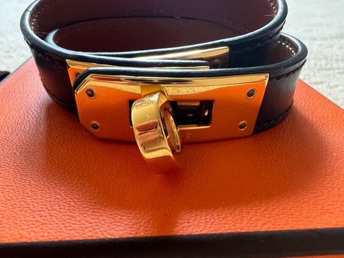 Hermes leather bracelet kelly - leather,