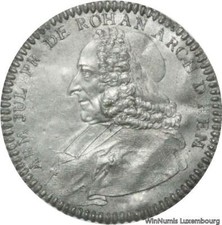 X1860 Rare Uniface Louis XV Archevêque Armand-Jules de Rohan 1723 's Reims UNC