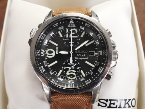 Montre seiko solar chronograph - montre,