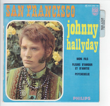 Johnny HALLYDAY  San Francisco     avec languette   7" 45 tours EP
