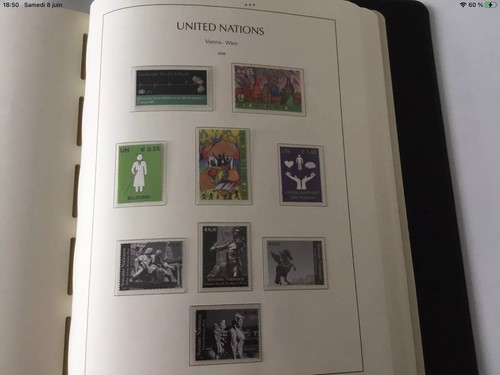 Nations unies vienne timbres - nations,