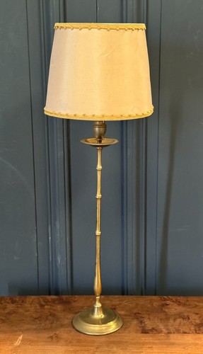 Lampe bambou bronze - lampe, en