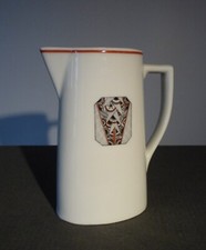 PICHET EN PORCELAINE  ¤  ADOLPHE HACHE  ¤  VIERZON  ¤  ART DECO  ¤
