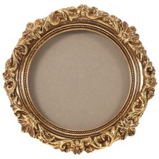 Cadre Photo Rond Doré En