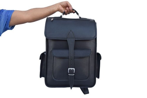 Sac dos cuir noir - à,