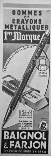 Publicité presse 1950 - de,