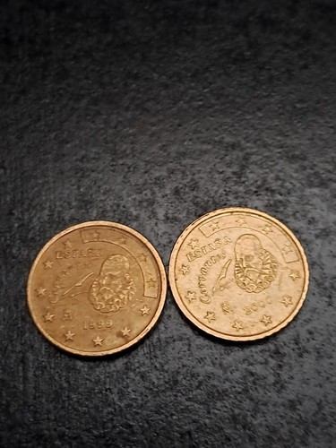 Espagne lot 2 pièces de - 2,