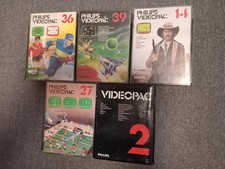 Lot de 5 jeux complet VIDEOPAC 2 / 14 / 27 / 36 / 39 en bon état