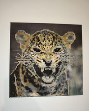 Handmade Diamond Painting Leopard Wall Art – Canvas Home Decoration