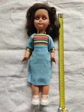 Poupée Bella Bel État 35 Cm France Avec Robe Bleue Et Chaussures D Époque 