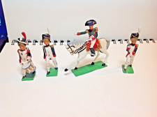 Soldat de plomb Empire 3  Grenadiers un Officier sans marque échelle 1/32 em