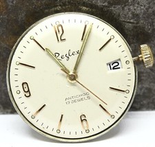 Mouvement montre mécanique ancienne Reglex MHS Lorsa P75  - F71-17