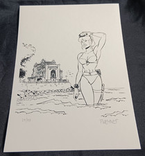 Meynet  - Tatiana K - Variante - Monochrome  - Signé & Numéroté - 30 x 21 cm.