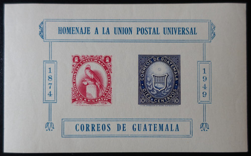 Timbres guatemala bloc - timbres,