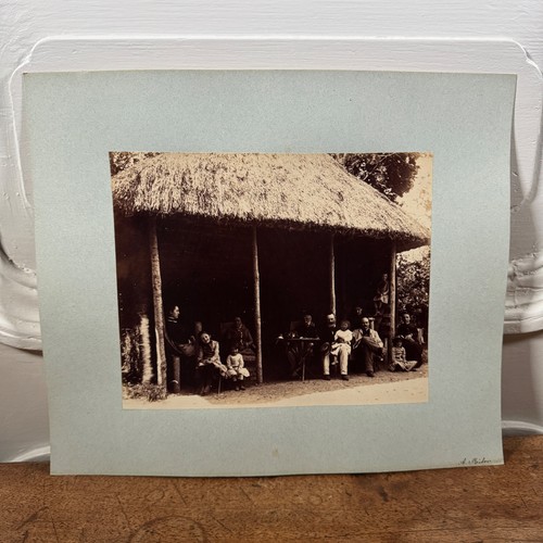 Photo albumine contrecollée