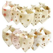 10 Pièces Bavoir Bandana