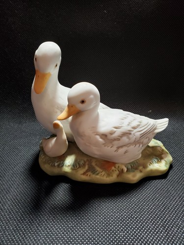 Homco white duck family - white,