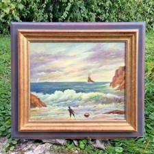 Peinture encadré "La pêche