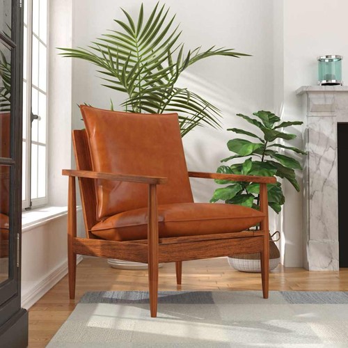 Fauteuil cuir véritable - cuir,