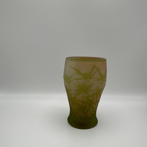 Galle vase verre - en, signé