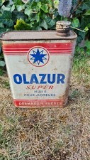 ANCIEN BIDON HUILE OLAZUR