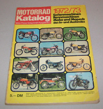Catalogue De Moto 1972/73 -